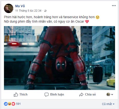 Deadpool 2: Khán giả Việt nói gì sau khi xem suất chiếu đặc biệt?! Deadpool 2: Khán giả Việt nói gì sau khi xem suất chiếu đặc biệt?!